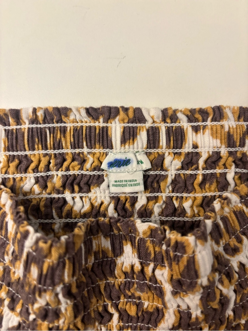 Leopard Print Ruffle Mini Skirt - Brown - Picture 3 of 3